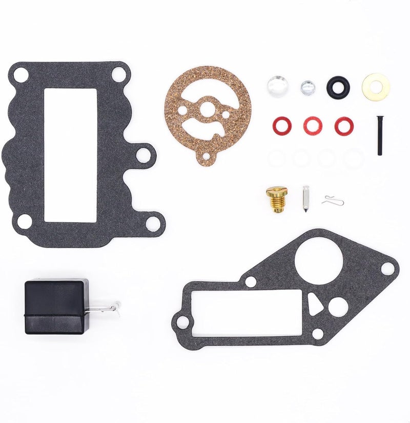 OXCANO 382048 Carburetor Repair Rebuild Kit Compatible with Johnson Evinrude 9.5 HP BRP OMC SysteMatched 1964-1973, ALL 9 1/2 HP Models 1964-1973 Replacement for 765630 - Image 1